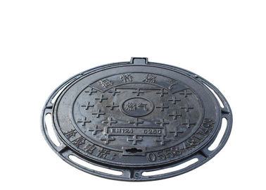 Sand Casting Cast Iron Sewer Inspection Cover Corrosion Resistance Black Color